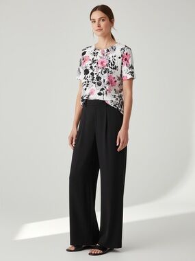 Floral Knit Cathy Daniels Top NWT
